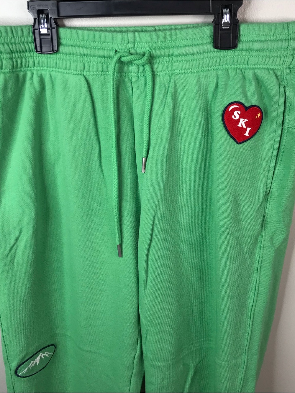aerie Bright Green Drawstring Joggers Sz Medium - Picture 3 of 9